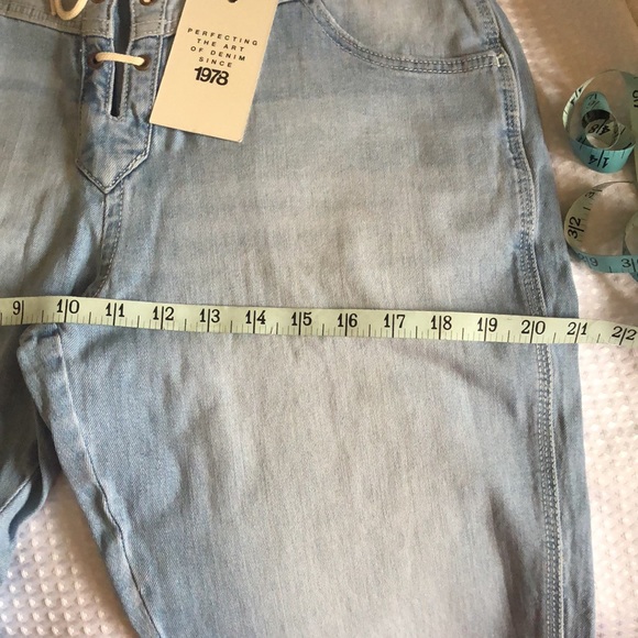 Jordache Vintage Crystal Lace Up Jeans - Picture 11 of 11